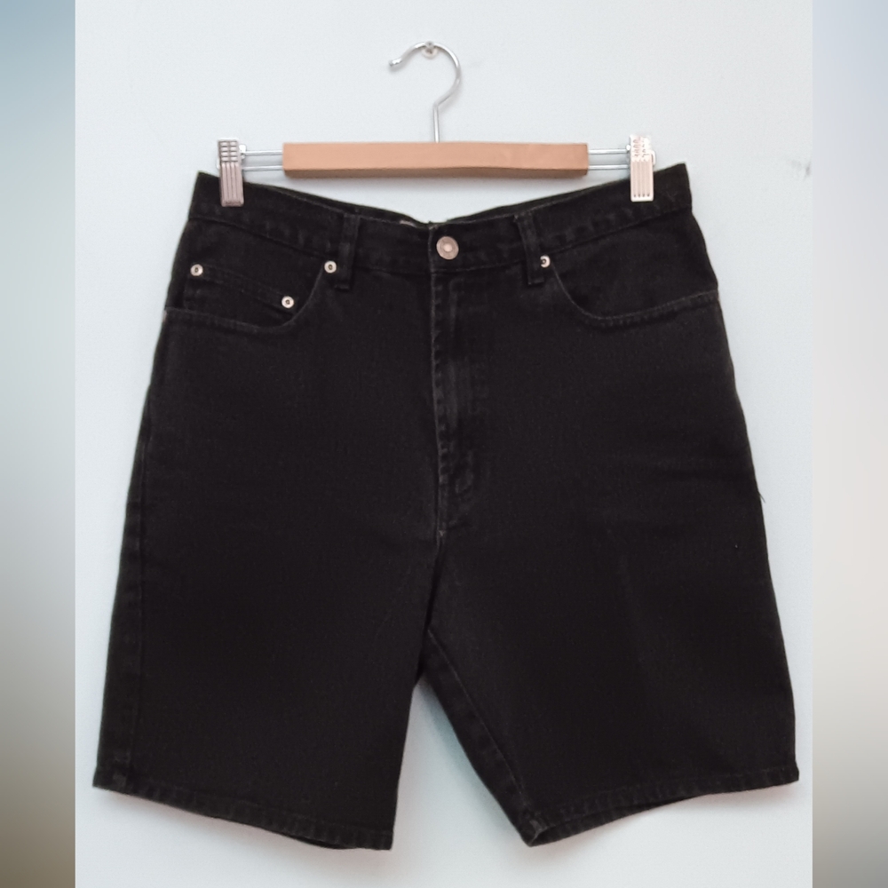 Route 66 Men's Relaxed Fit Jean Shorts Black 32